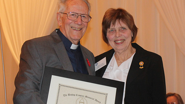 Fr. John Baxter receives 2016 Bishop Crowley Award