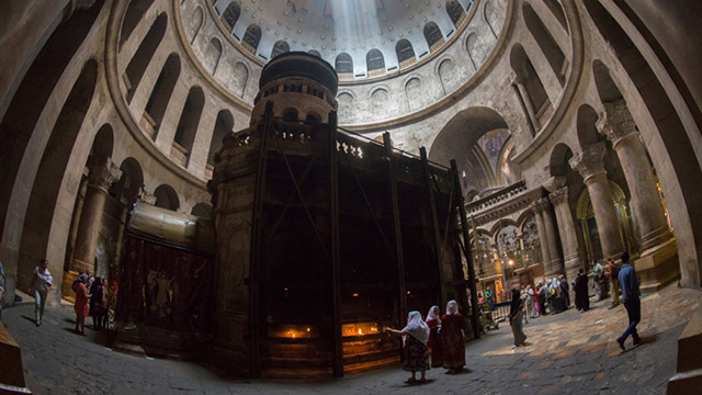 Le tombeau de Jésus restauré