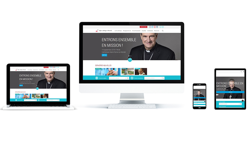 The archdiocese of Montreal has a new website