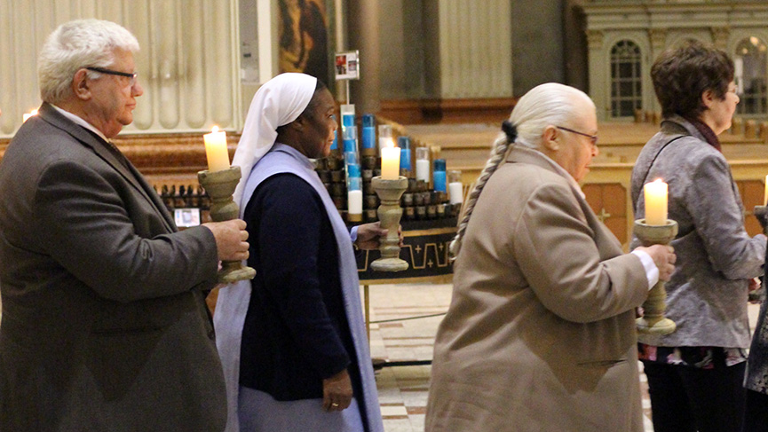People of Consecrated Life celebrating the World Day for Consecrated Life in Montreal.