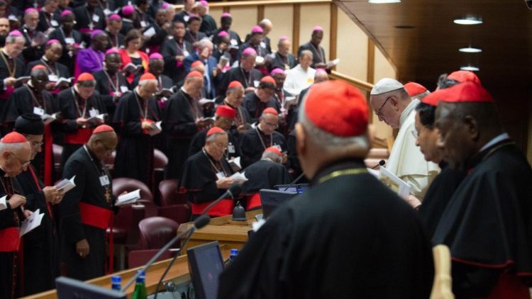 The Pope with the Bishops during the Synod