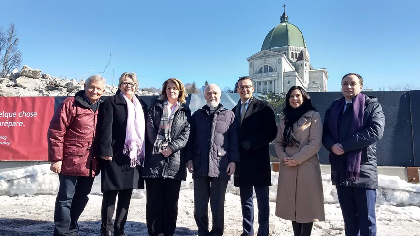 L’Oratoire Saint-Joseph du Mont-Royal a inauguré le chantier de son grand projet d’aménagement.