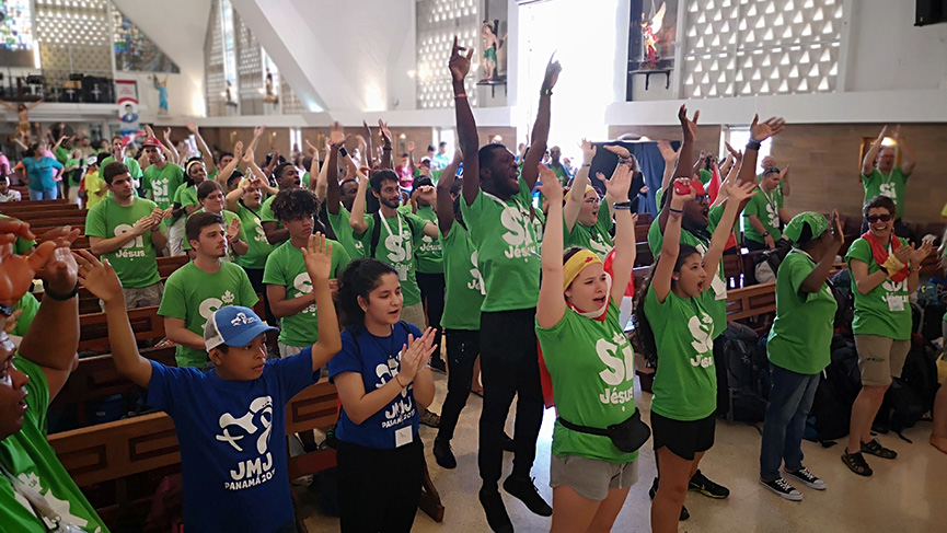 Des centaines de jeunes célébraient leur foi dans la joie lors des JMJ de Panama