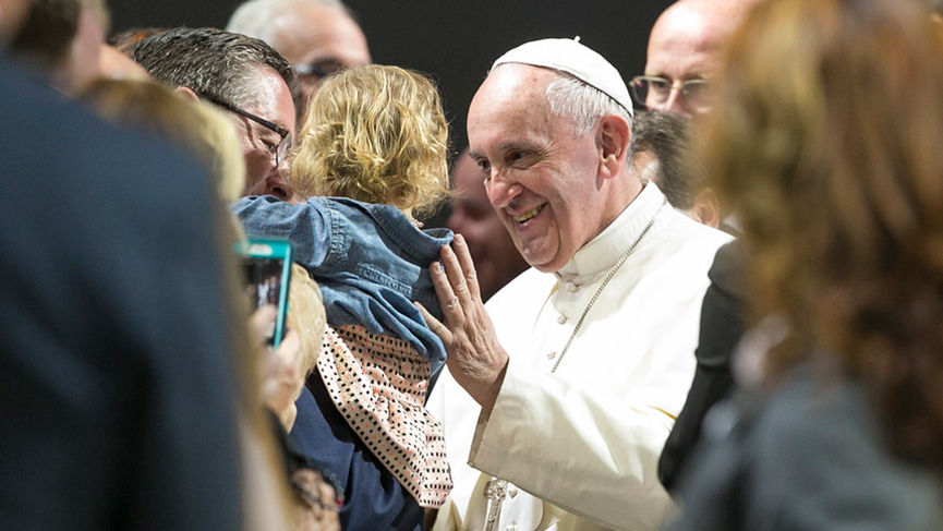 Le pape Françcois lors de l'audience générale hebdomadaire