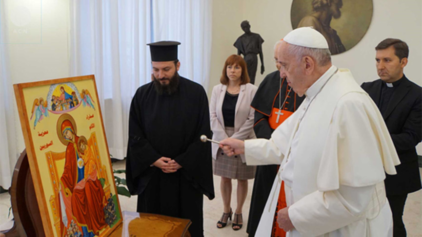 Vierge des douleurs, Consolatrice des Syriens