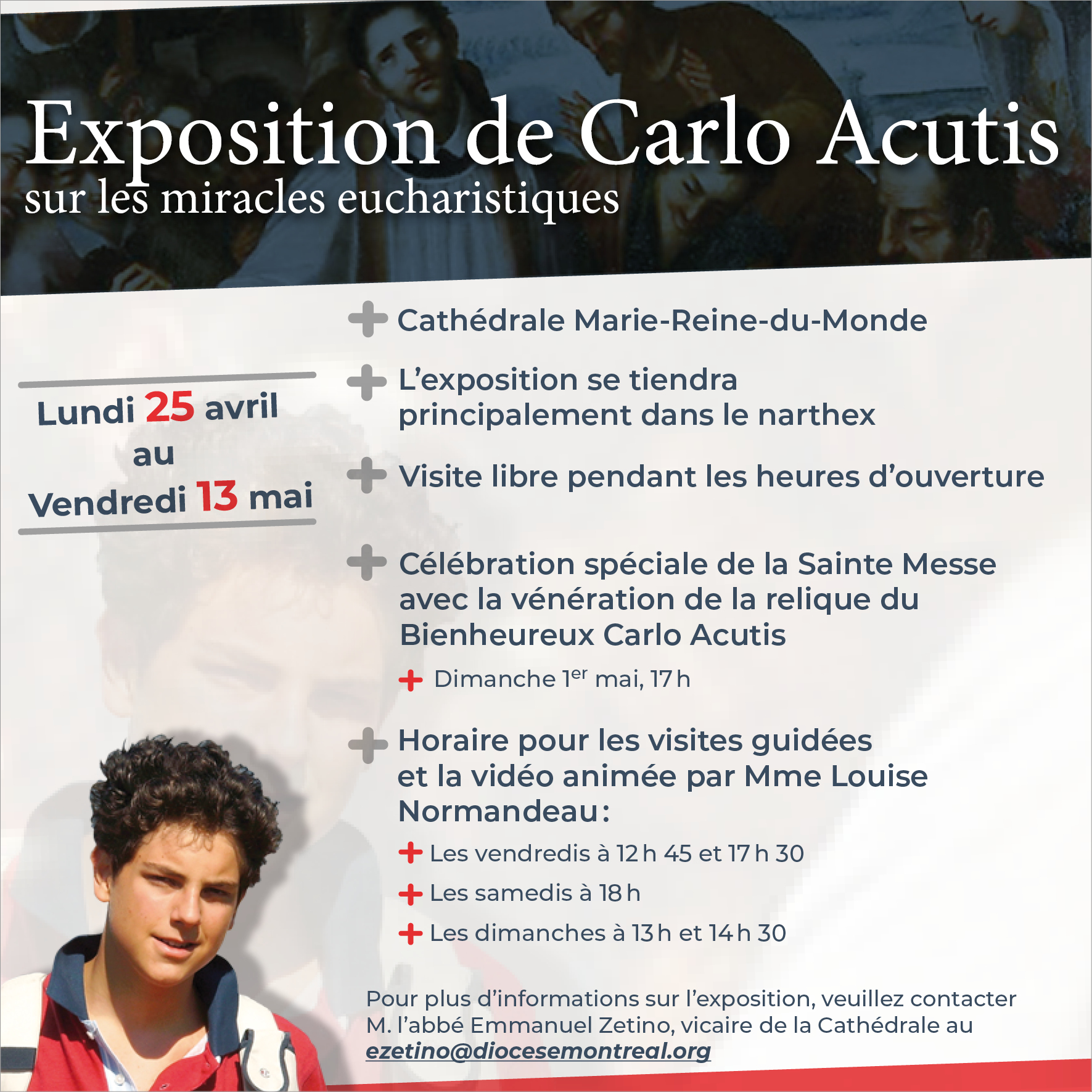 Exposition Calo Acutis Montréal