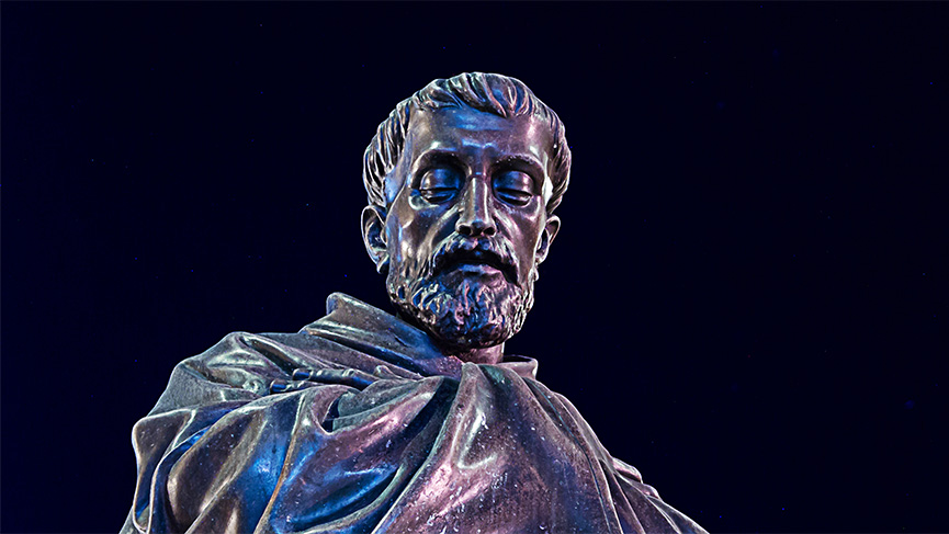 Bronze statue of Saint Francis of Assisi