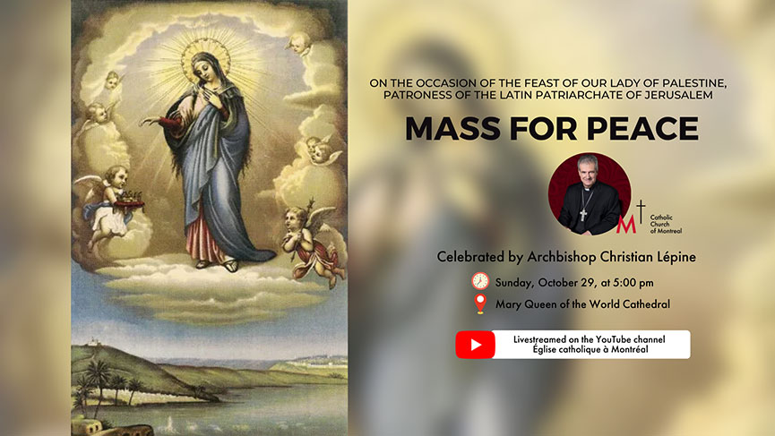 Mass for peace-monsignor lepine