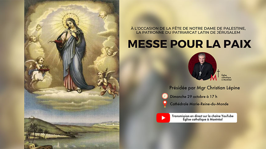 Messe pour la Paix-cathédrale marie reine du monde