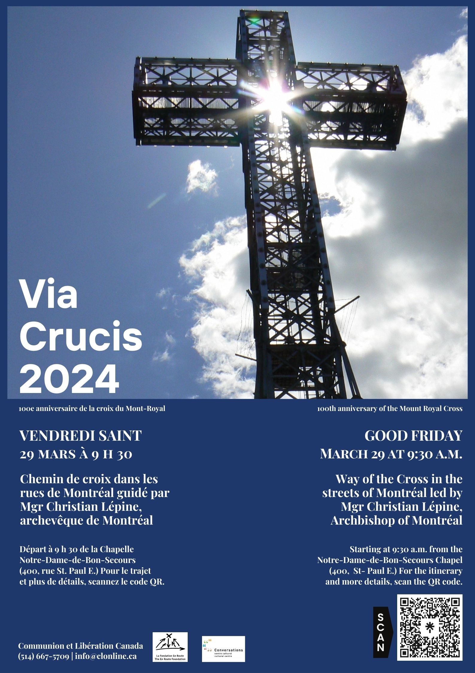 Via crucis 2024 affiche bilingue