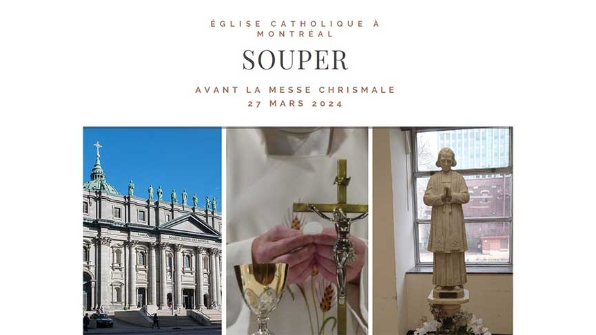 Souper avant la messe chrismale 2024