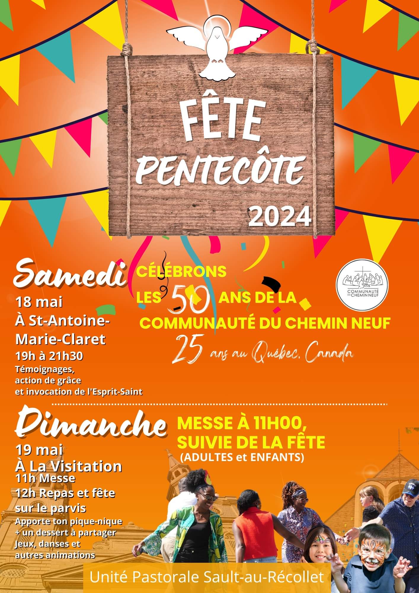 Fete pentecote 2024