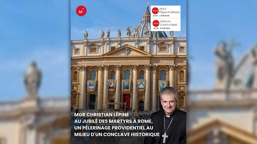 Archbishop Christian Lépine at the Jubilee of the Martyrs in Rome