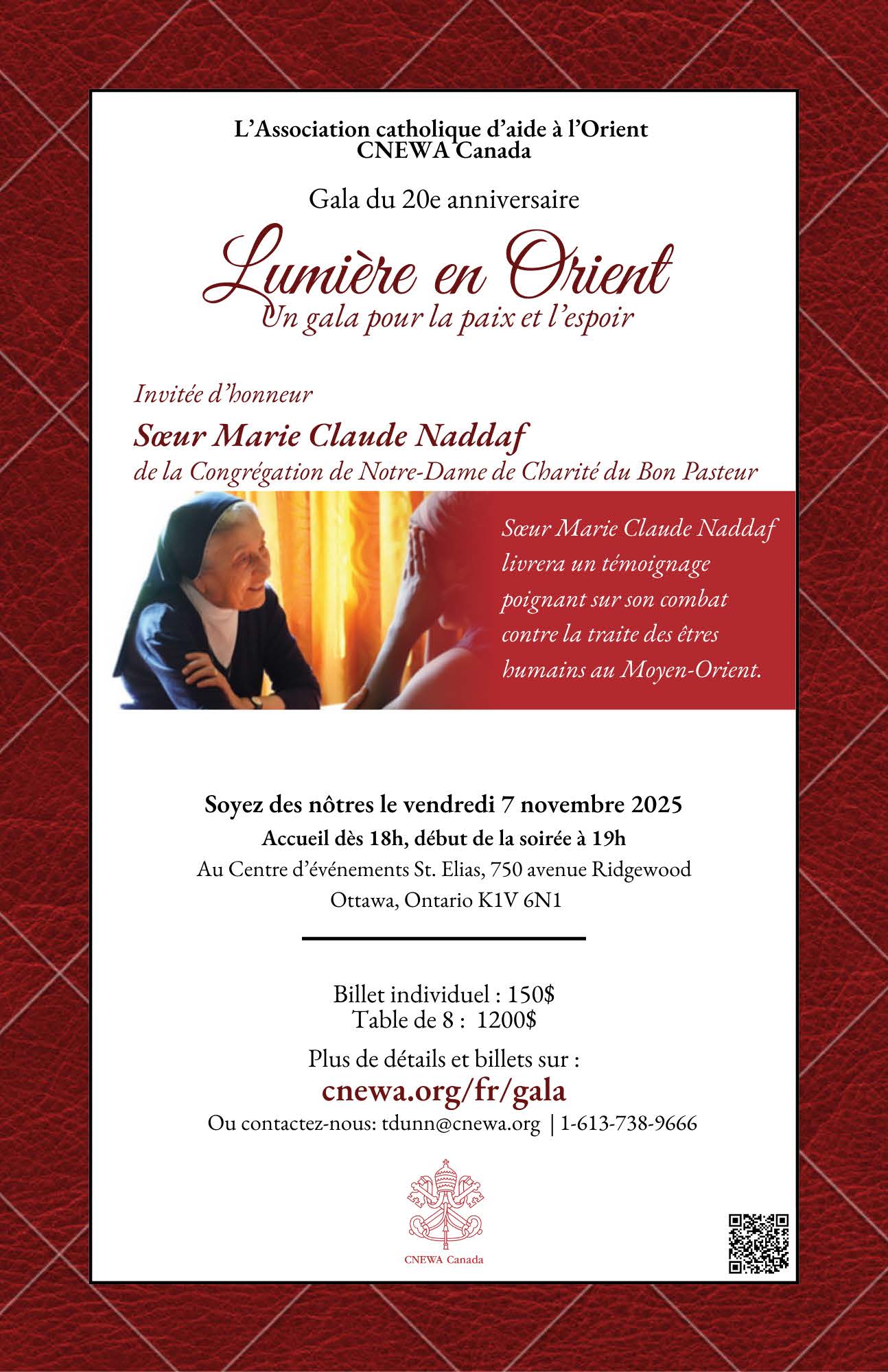 CNEWA gala 2025 affiche