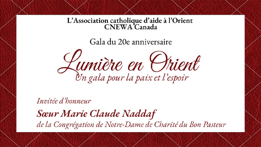 Un gala pour la paix et l’espérance
