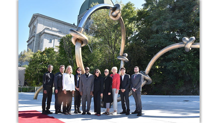 Inauguration Oeuvre Art public Carillon-Oratoire Saint Joseph