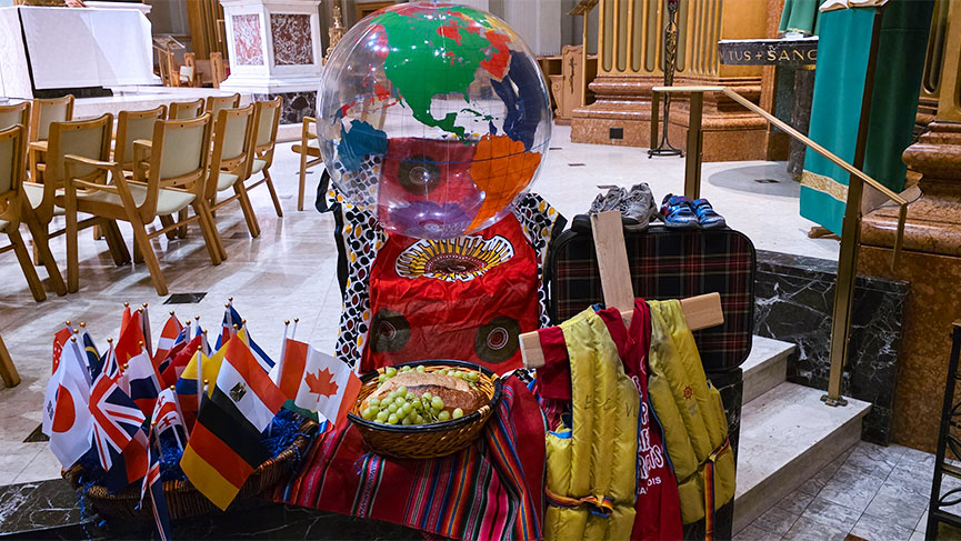 The 111th World Day of Migrants and Refugees at the Cathedral of Mary, Queen of the World