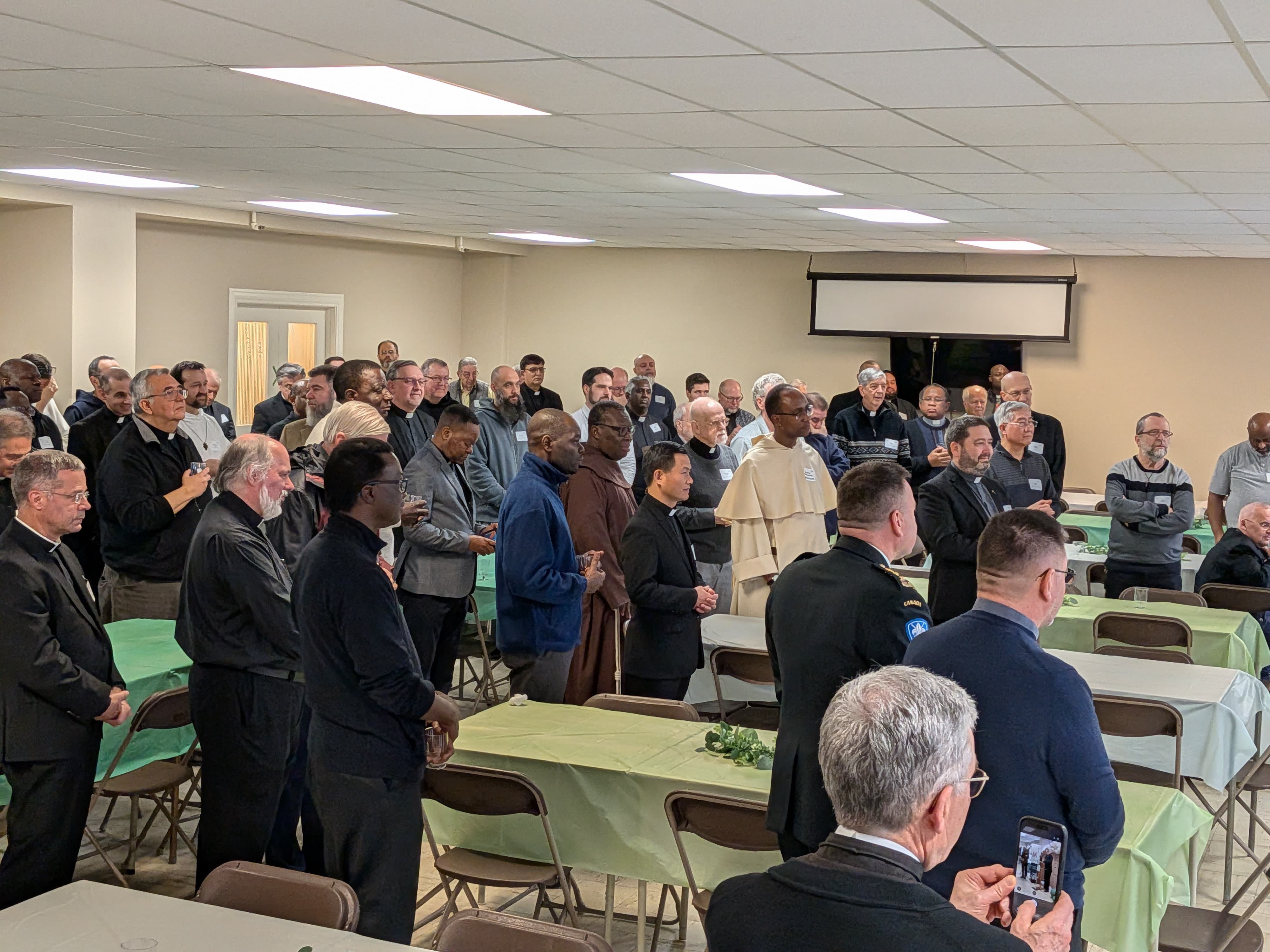 Gathered Around the Table Before the Chrism Mass