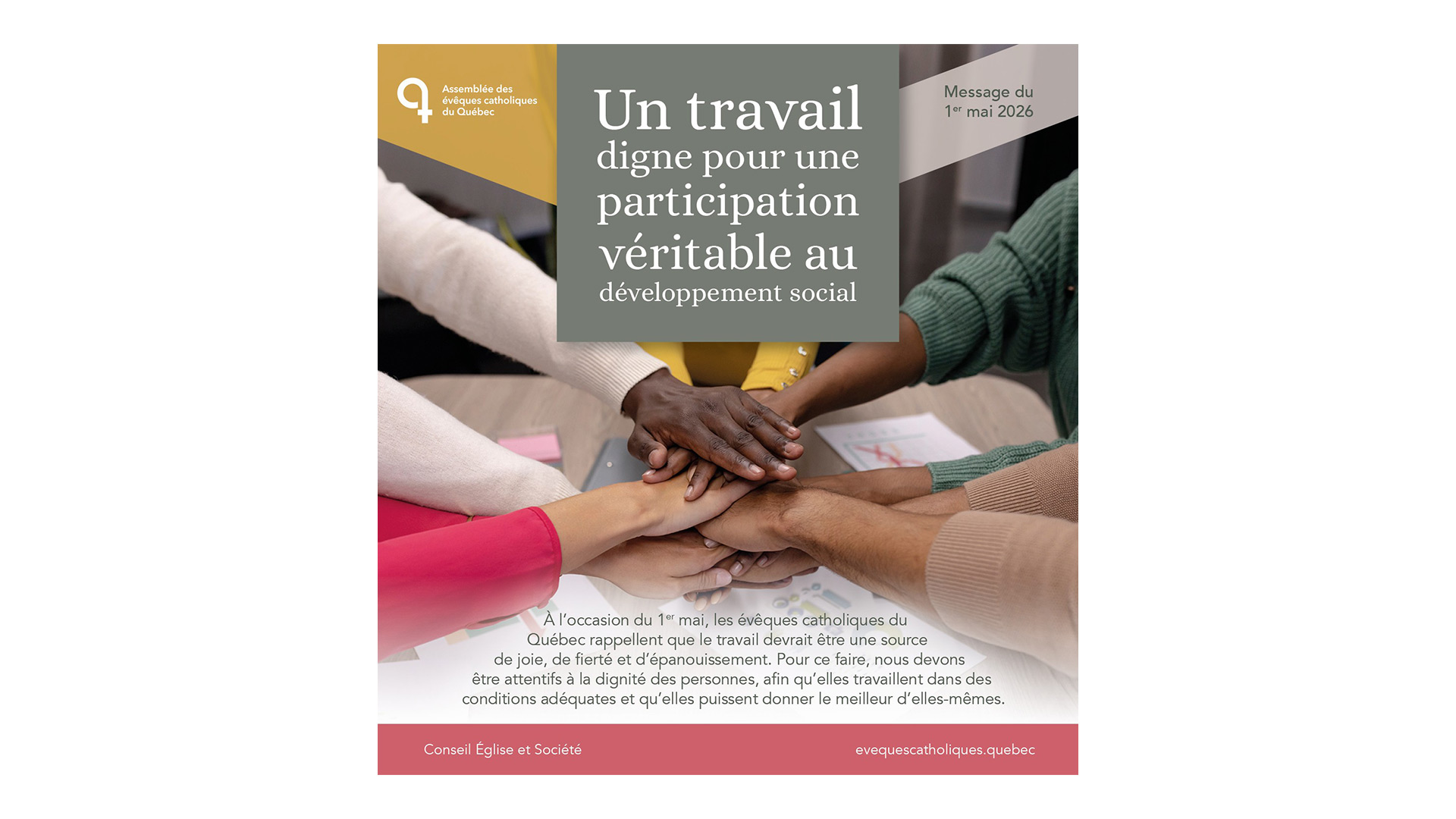 Dignity at Work: Quebec's Catholic Bishops Release Their May 1st Message for 2026