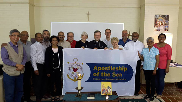 Bishop Thomas Dowd with AoS Chaplains