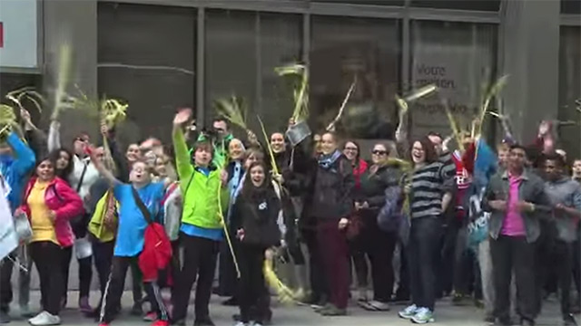 Celebrating the Diocesan World Youth Day in Montreal