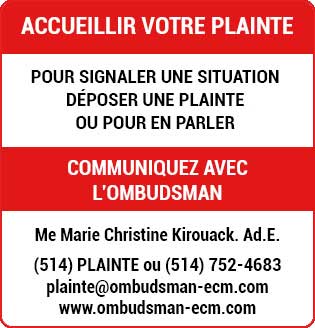 Accueillir votre plainte-information