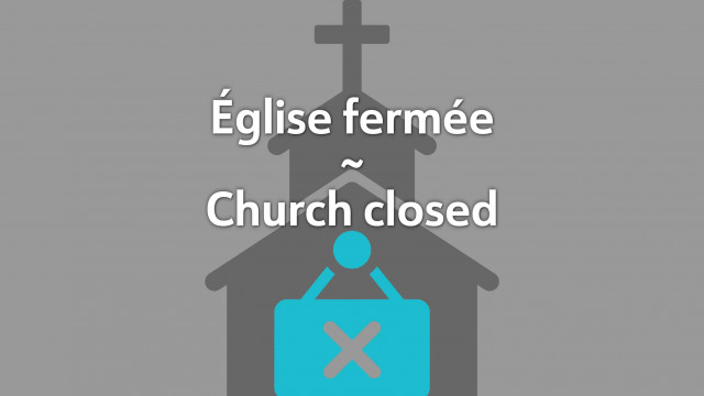 église fermée