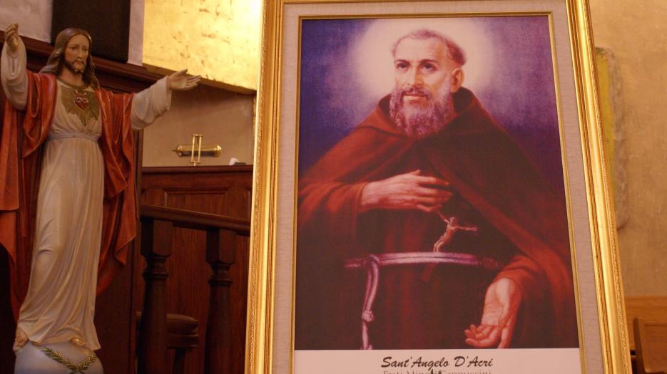 Representation of Saint Angelo d’Acri, capuchin friars (1669-1739). (Photo: Brigitte Bédard)