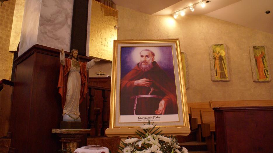Representation of Saint Angelo d’Acri, capuchin friars (1669-1739). (Photo: Brigitte Bédard)