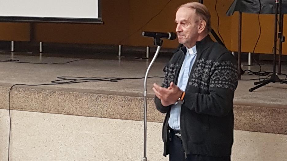 Msgr. Pierre Blanchard thanked the people present especially for what they bring to us. 