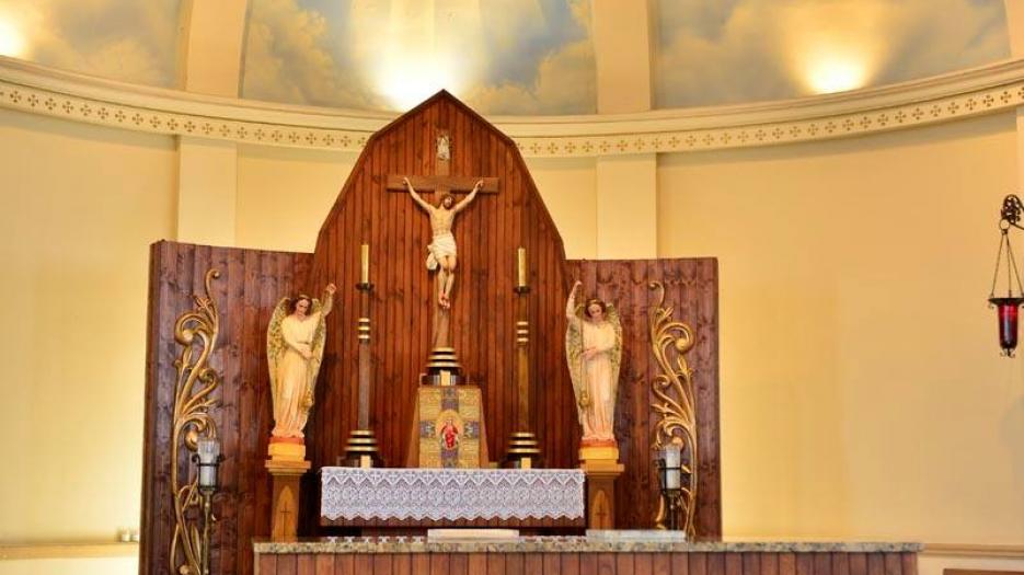 The consecrated altar! (Photo: Dominic Richer, priest)