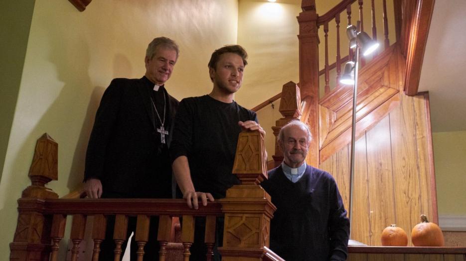 And now it’s Arthur’s turn to say a few words! (Photo: Richard Maltais)