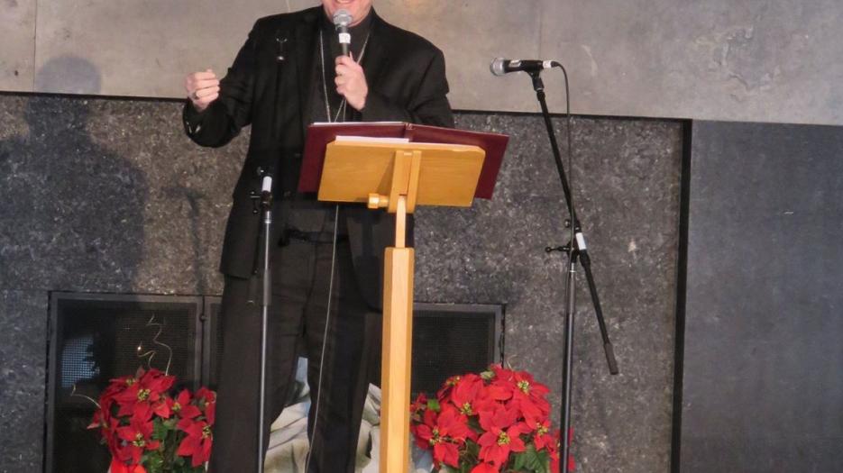 Archbishop Lépine reminds us of the mystical foundation of Montreal! (Photo: Jean-Nicolas Desjeunes)