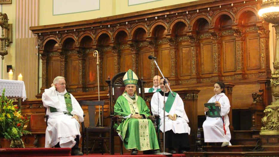 It's Archbishop Christian Lépine presided the celebration. (Photo: Isabelle de Chateauvieux) © Catholic Archdiocese of Montreal 