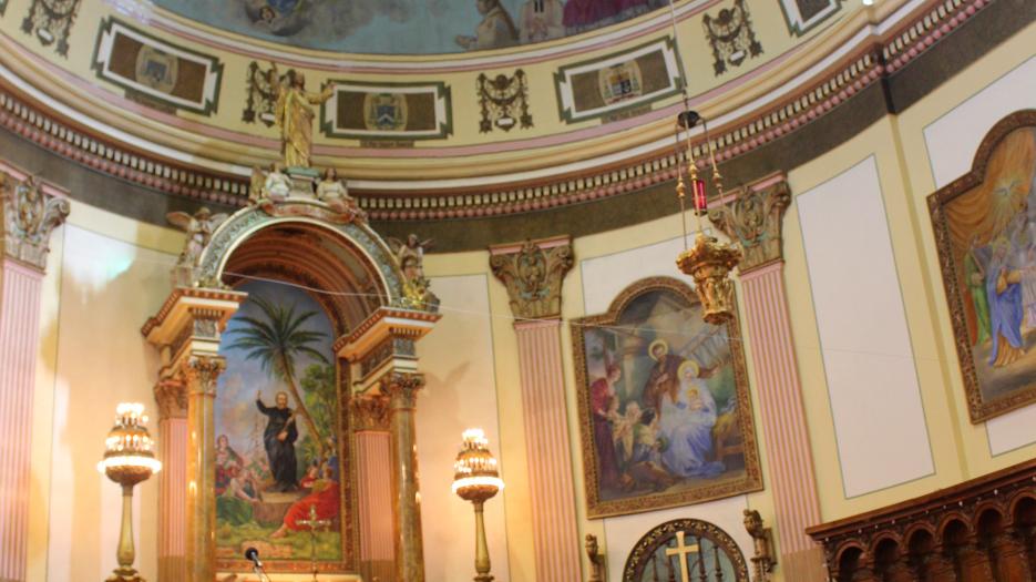 La grandiose coupole du choeur de l’église Saint Pierre-Claver. (Photo : Isabelle de Chateauvieux) © Église catholique à Montréal