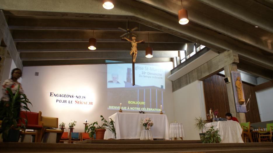 : Saint-Marcel Church Sanctuary, St-Enfant-Jésus parish (Photo : Brigitte Bédard)