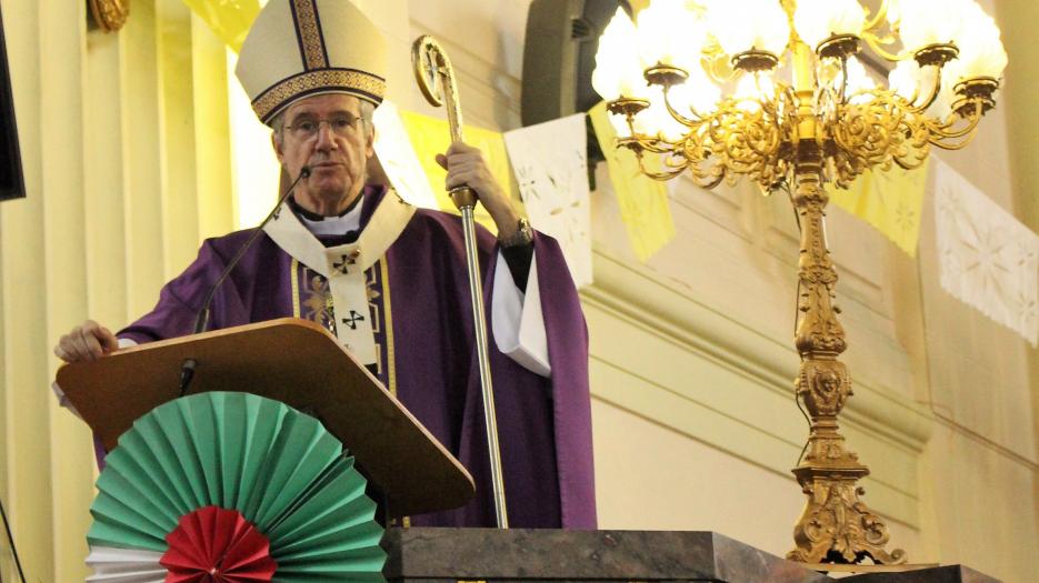 Archbishop Lépine’s Homily. (Photo: Isabelle de Chateauvieux)