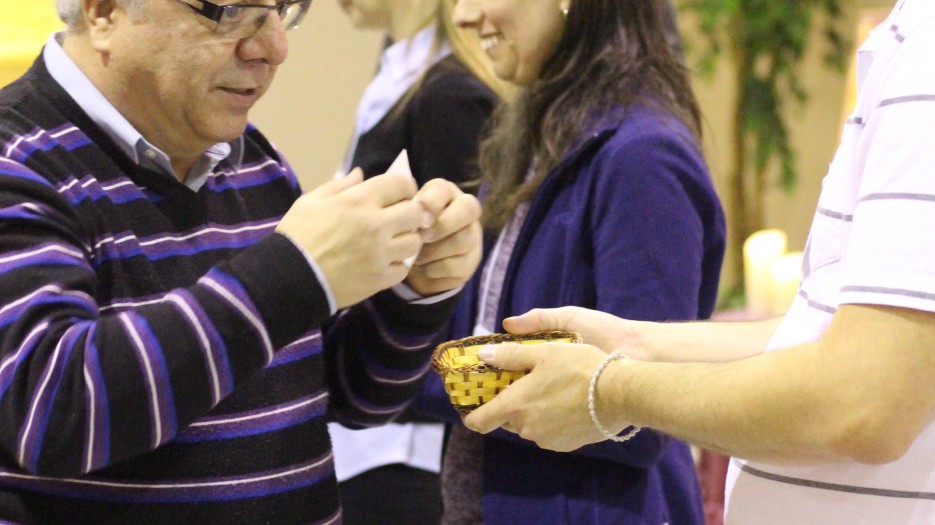 A cross and a gift from the Holy Spirit to each confirmand. (Photo: Isabelle de Chateauvieux)