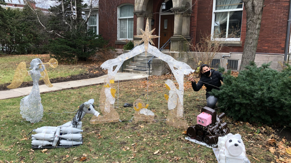 Nativity scenes at Saint-Léon