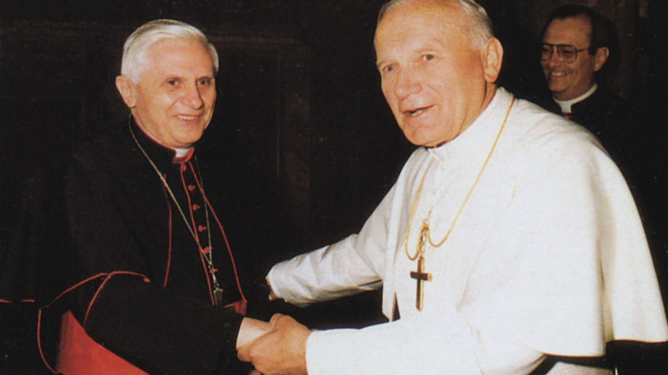 The Pope greets the Cardinal on the occasion of his 60th birthday