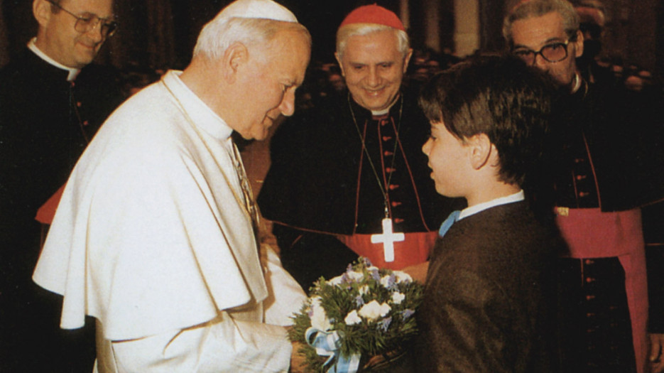 The moments of the Pope's meeting with the Bavarian delegation to celebrate the Cardinal