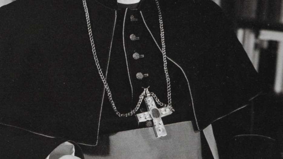 Photo of H.E. Joseph Ratzinger, newly appointed Archbishop of Munich and Freising (April 1977)