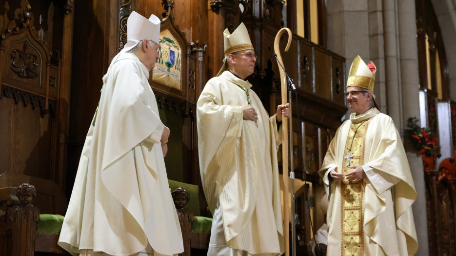 Bishop Alain Faubert Installed as Bishop of Valleyfield